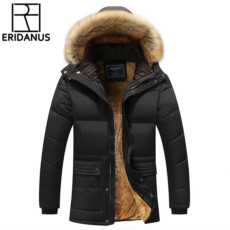 2017 зимние мужские пуховики и парки ватные куртки повседневные утолщенные пальто