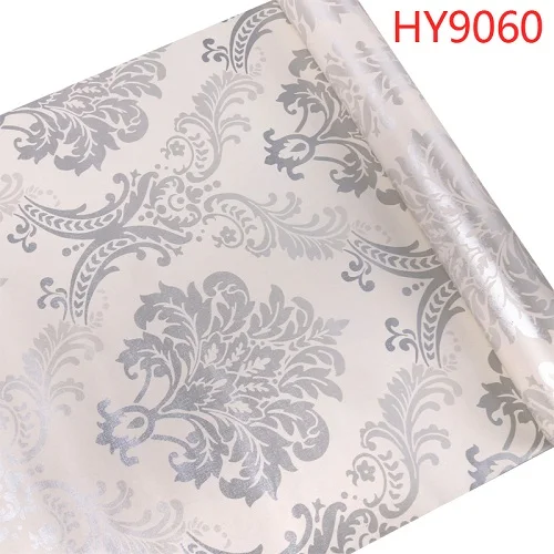 HY9060 Papel де parede 3d Роскошные Дамасские обои ПВХ Самоклеящиеся обои самоклеющаяся пленка для отеля настенное уркашение для гостинной - Цвет: HY9060