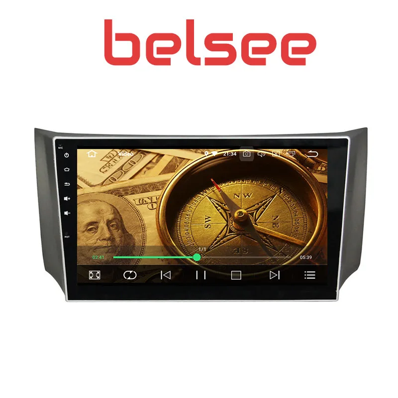 Автомагнитола Belsee 10 1 дюйма IPS экран стерео для Nissan Sylphy B17 Sentra 2012-2015 Android 8 0