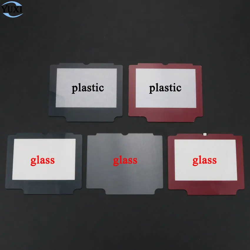 YuXi черный красный прозрачный объектив пластиковый стеклянный экран Len для GBA SP