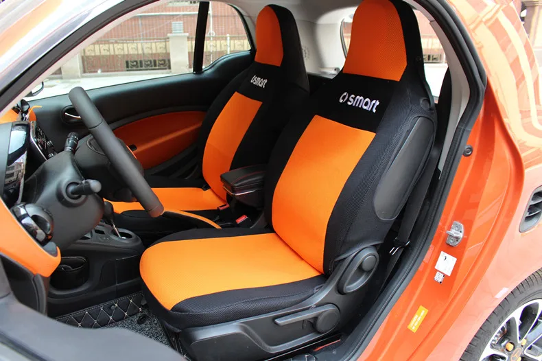 Для smart 451 fortwo заказной протектор сиденья Тонкий Сетчатый коврик smart 453 fortwo forfour сиденье для салона автомобиля крышка дышащая и грязь