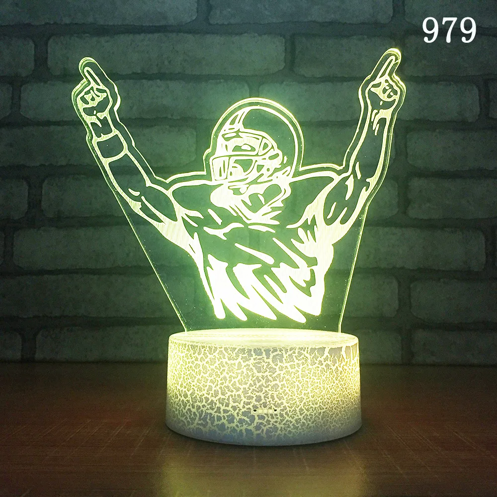 Бокс 3d ночник креативный сенсорный семицветный Настольный светодиодный