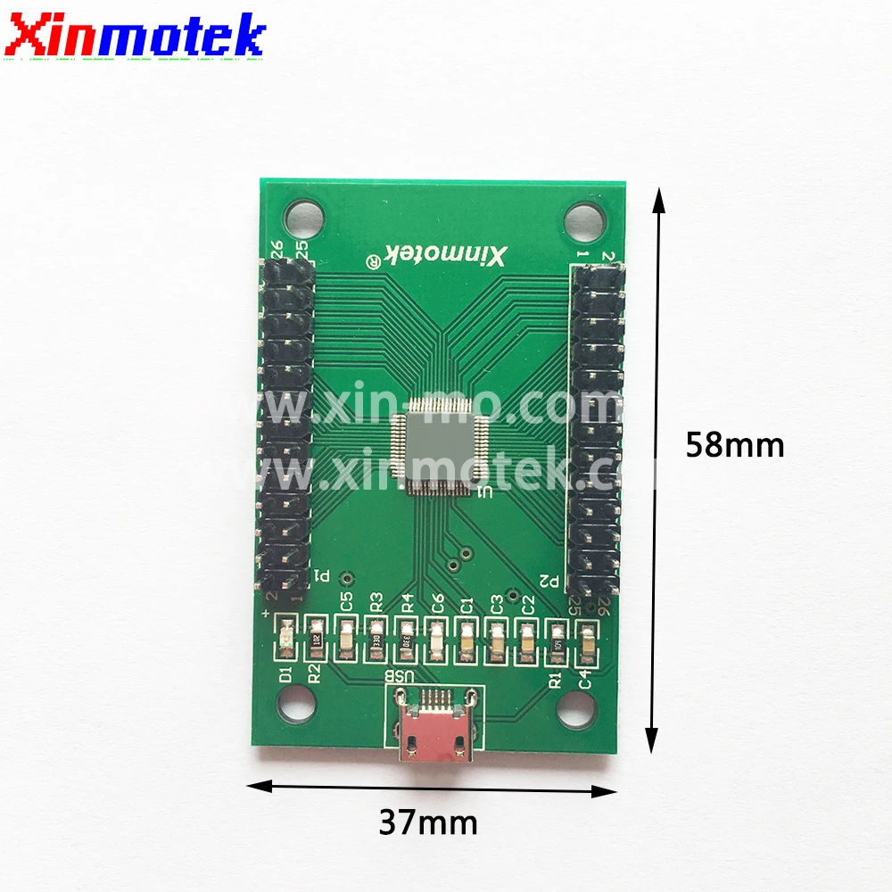 Xinmotek XM 11 светодиодный 2 игроков контроллер с проводами/USB к аркадная игра