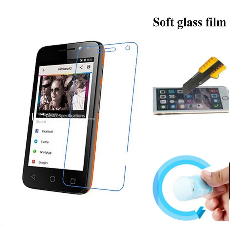 Для Alcatel One Touch Pixi 4 OT 4034 защита экрана мягкое стекло нано Взрывозащищенная