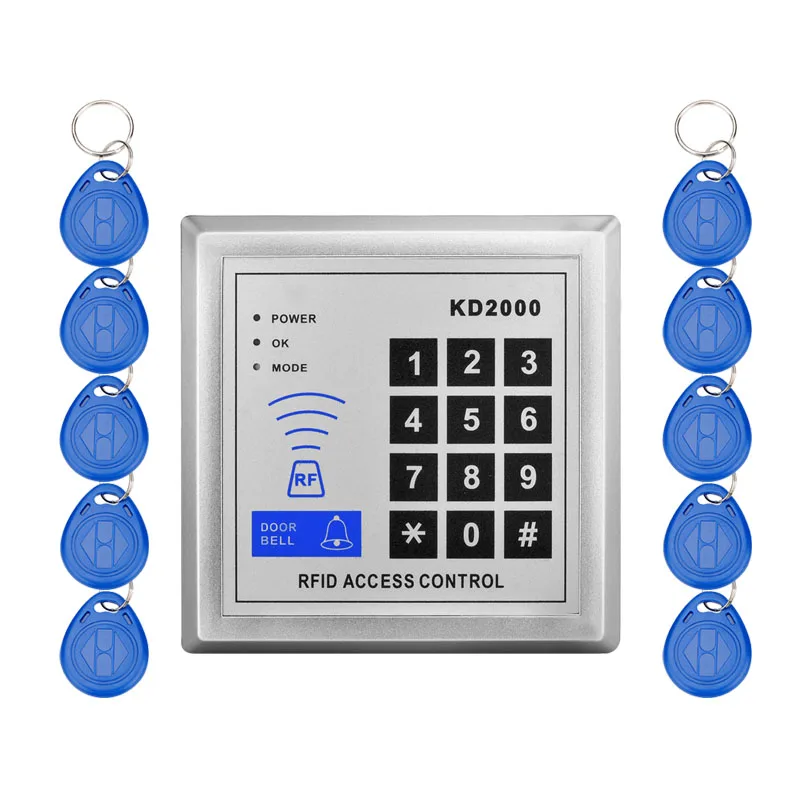 Смарт кард ридер RFID 125 кГц система блокировки дверей с брелоками TK4100 поддержка 3000