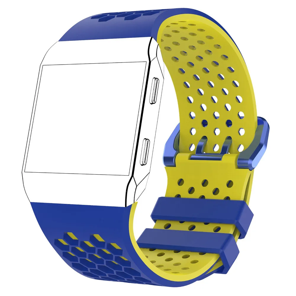 MASiKEN двойной цвет браслет ремешок для Fitbit ионные силиконовые спортивные фитнес трекер активности Смарт часы наручные ремешок ремень