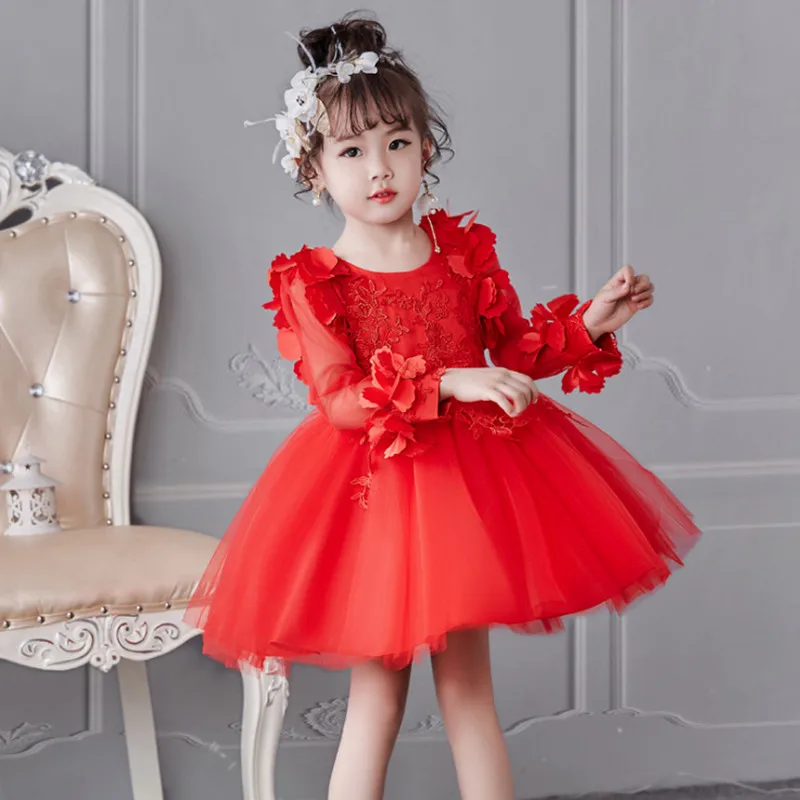 Girls Dress Summer Formal For Kids Clothes Flower Pageant Birthday Party Princess Girl | Детская одежда и обувь