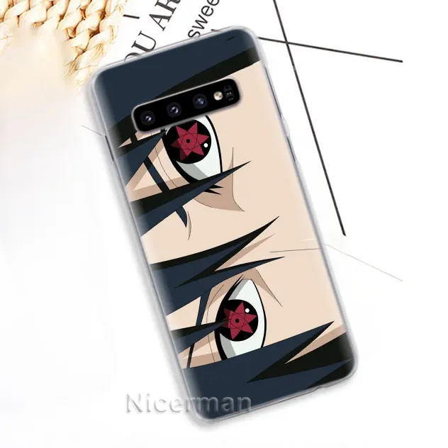 Чехол для телефона для samsung Galaxy S10e S10 S8 S9 плюс S6 S7 край A40 A50 A70 M20 чехол с рисунком из аниме «Наруто» Учиха Итачи жесткий поликарбонатный чехол - Цвет: 13