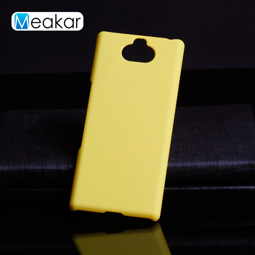 Матовая Пластик Coque 6.0For sony Xperia 10 чехол для sony Xperia 10 Xa3 I3113 I4113 I4193 I3123 телефона чехол-лента на заднюю панель - Цвет: Yellow