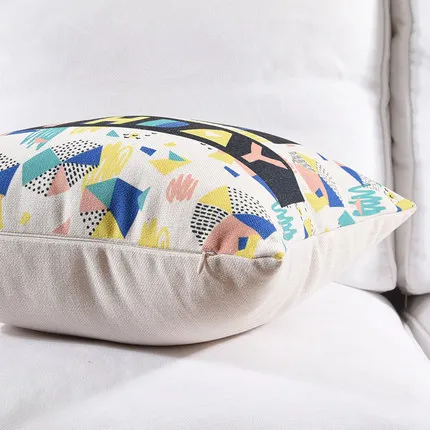 Модные желтые Цвет Кот подушки покрытия Hello Kitty белье хлопок Подушки Детские