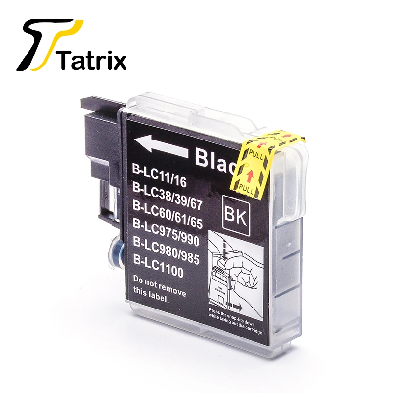 Чернильный картридж Tatrix LC11 LC16 LC38 LC61 LC65 LC67 LC980 LC990 LC1100 для Brother DCP J140W 145C 165C 185C 195C|ink