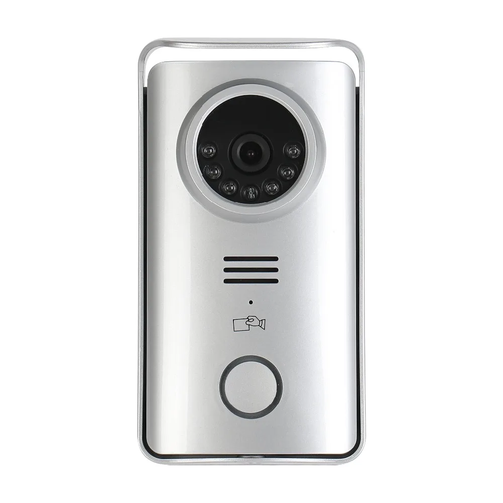 Free Shipping Wireless 7" Color LCD Screen Video Door Phone Intercom Record Monitor Kit RFID Unlock Camera Security CCTV |