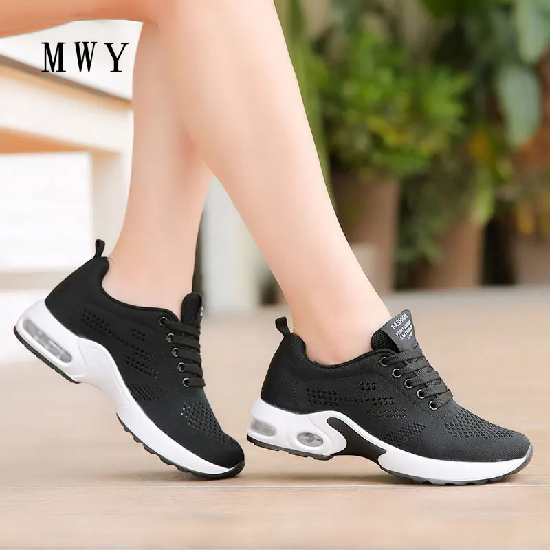 Женская Повседневная обувь Модные сетчатые дышащие кроссовки с амортизацией