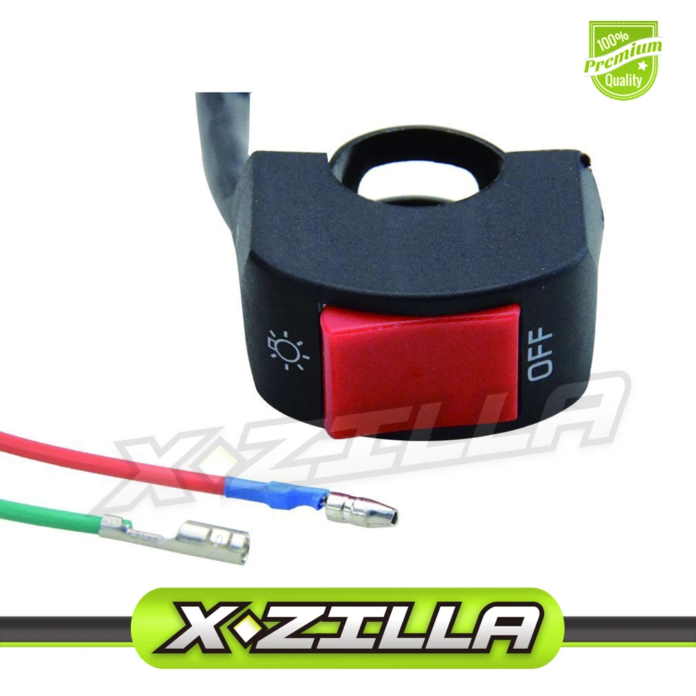 

Universal 7/8" Headlight Signal Light Switch Button for ATV Dirt Bike Go Kart Spotlight Scooter Electrombile