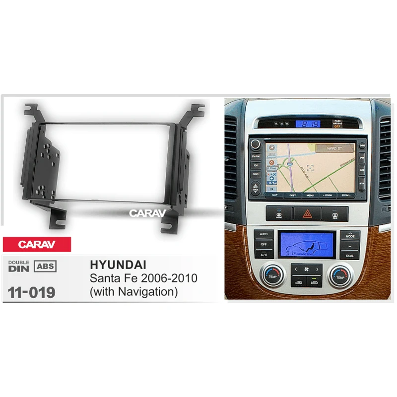 CARAV 11 019 Высококачественная радиостанция фасция для HYUNDAI Santa Fe 2006 2010 стерео