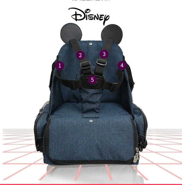 Сумка для подгузников disney рюкзак туристический рюкзак большая емкость сумка для ухода за ребенком подгузник рюкзак многофункциональное детское кресло-сумка