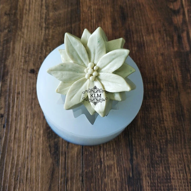 

New 3D continuous flower soap silicone mold Chocolate flower cake fondant mold DIY cake decorating tool