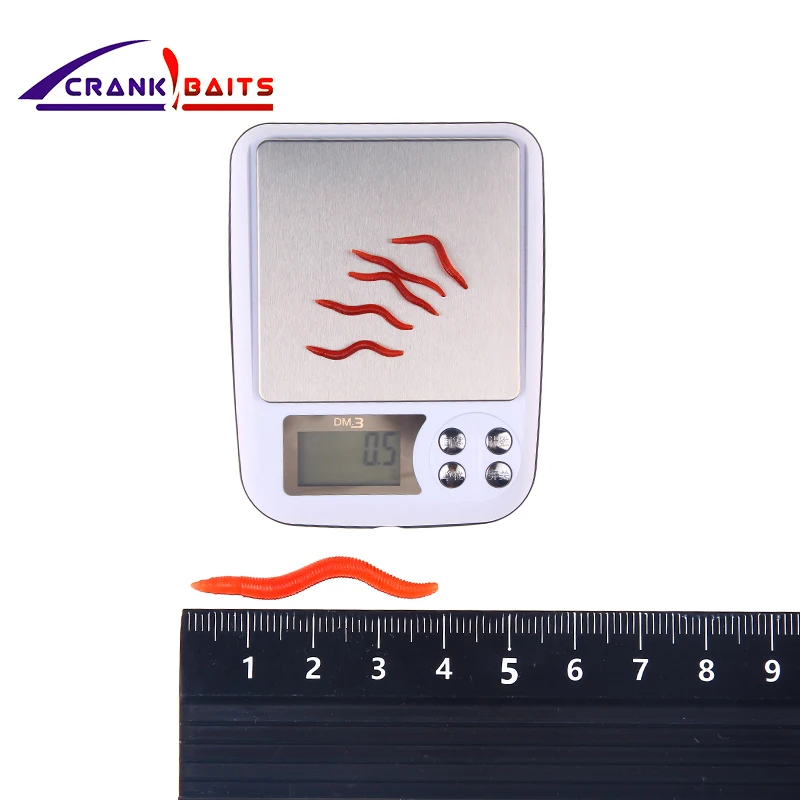 Кривошипные приманки 100 шт./лот 4 см искусственный червь для рыбалки рыболовные