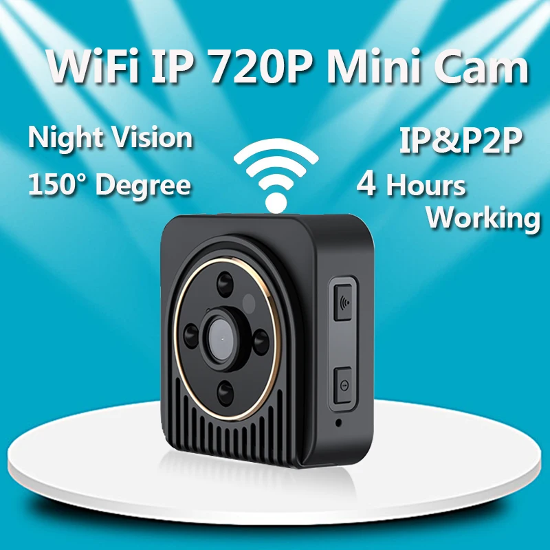 Wifi IP P2P Mini Camera Wireless 720P Infrared Micro camcorders IR Night Vision Action Portable Recorder Magnetic Motion | Электроника