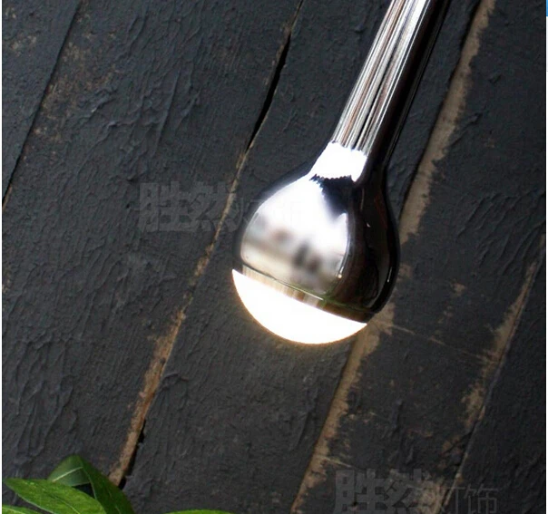 Creative Waterdrop Aluminum Crystal Led Pendant Light Modern Plated Silver Falling Water pendant light 5w 9*50cm AC 90-265V 1815 | Лампы и