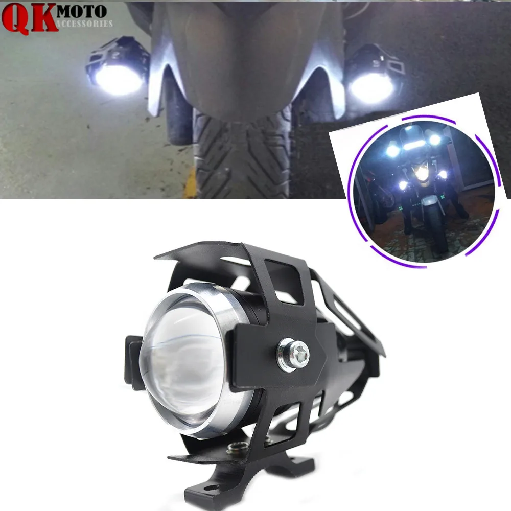 Универсальная 2 шт. 125 Вт мотоциклетная светодиодная фара 3000LMW чип U5 мотоциклетная фара для вождения уличная мото противотуманная фара