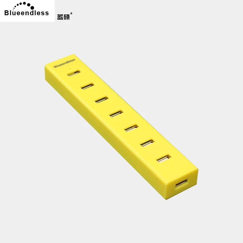 Blueendless 2018 USB концентратор 7 портов высокоскоростной пластиковый мульти 2 0 для
