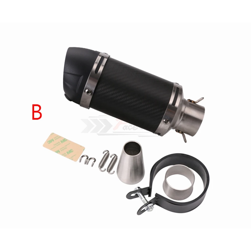 Бесплатная доставка глушитель для мотоцикла выхлопная труба из углеродного