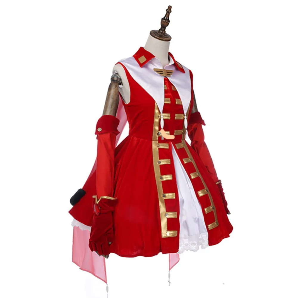 Бесплатная доставка платье Fate Stay Night Tohsaka Rin с рубинами женский косплей одежда для