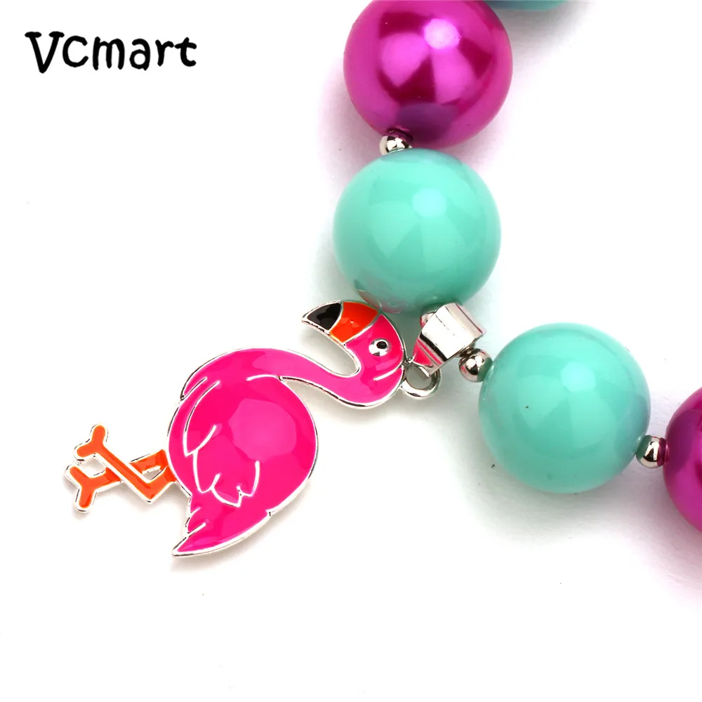 Vcmart 2017 Новый Фламинго массивные ювелирные изделия жевательная резинка ожерелье