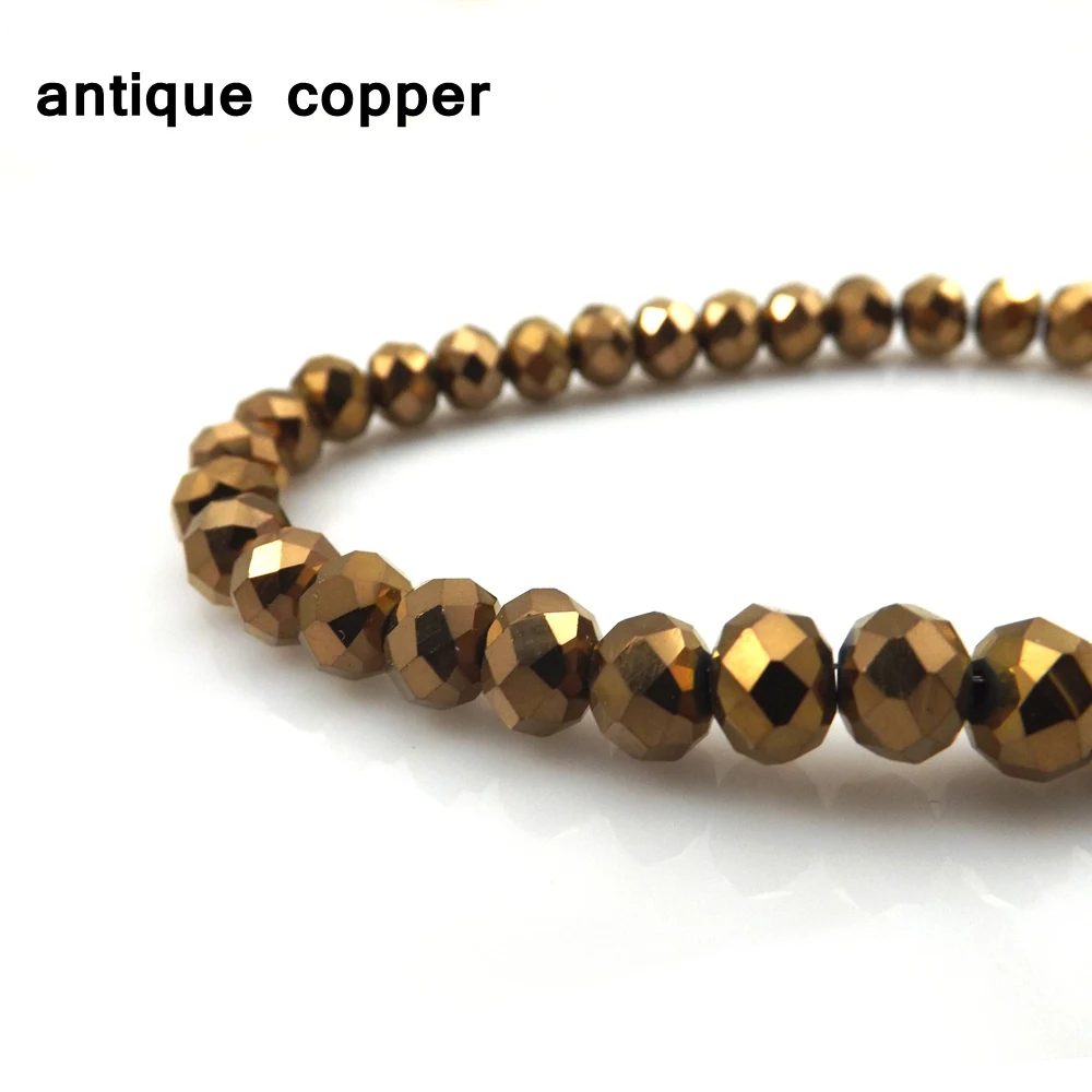 Новое поступление 6 мм граненые хрустальные бусины в форме колеса для браслетов