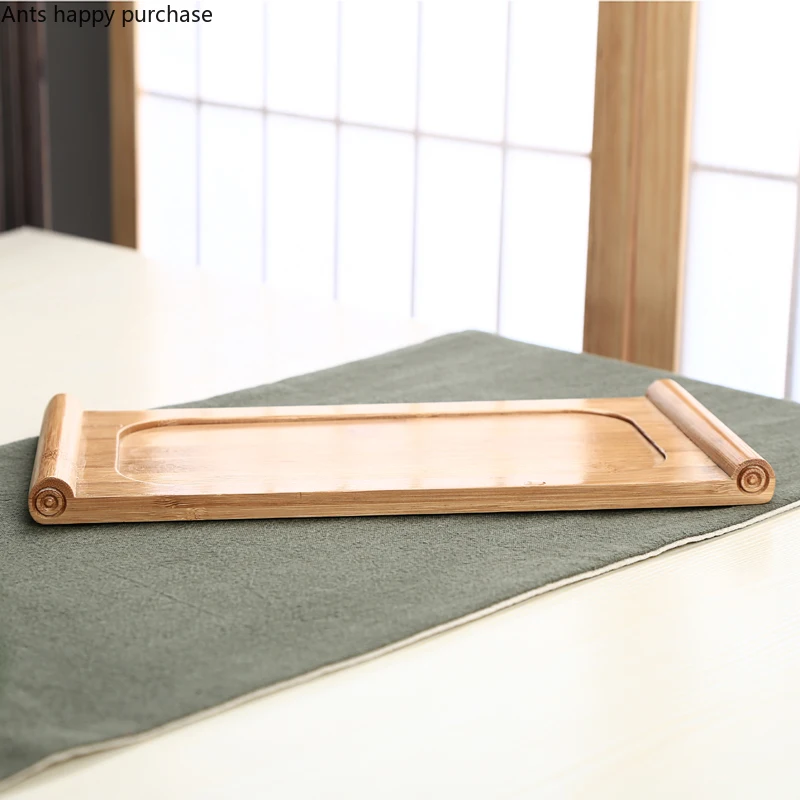 Бамбуковые чайные подносы кунг фу принадлежности чайный поднос столик со стоком