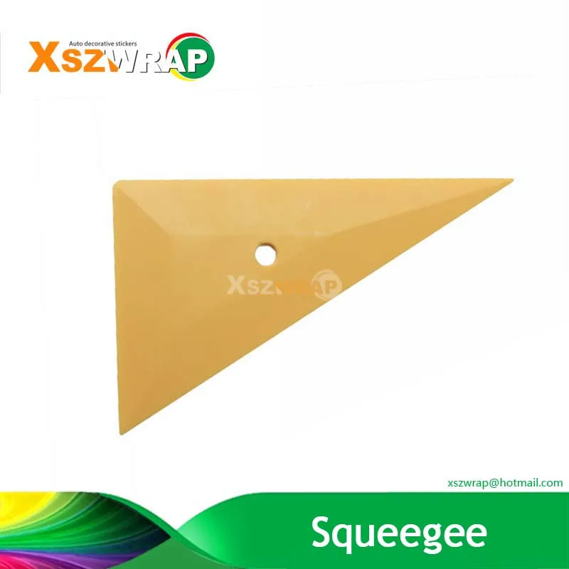 

14*8cm Professional Window Tint Tool Yellow Go Corner Squeegee Random Color
