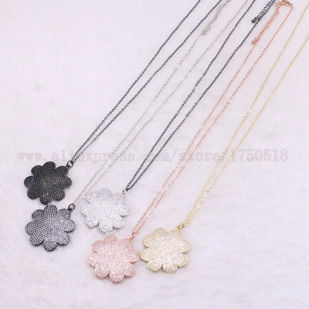 Ожерелье с цветами из 5 нитей оптовая продажа ювелирных изделий 18 дюймов костюм