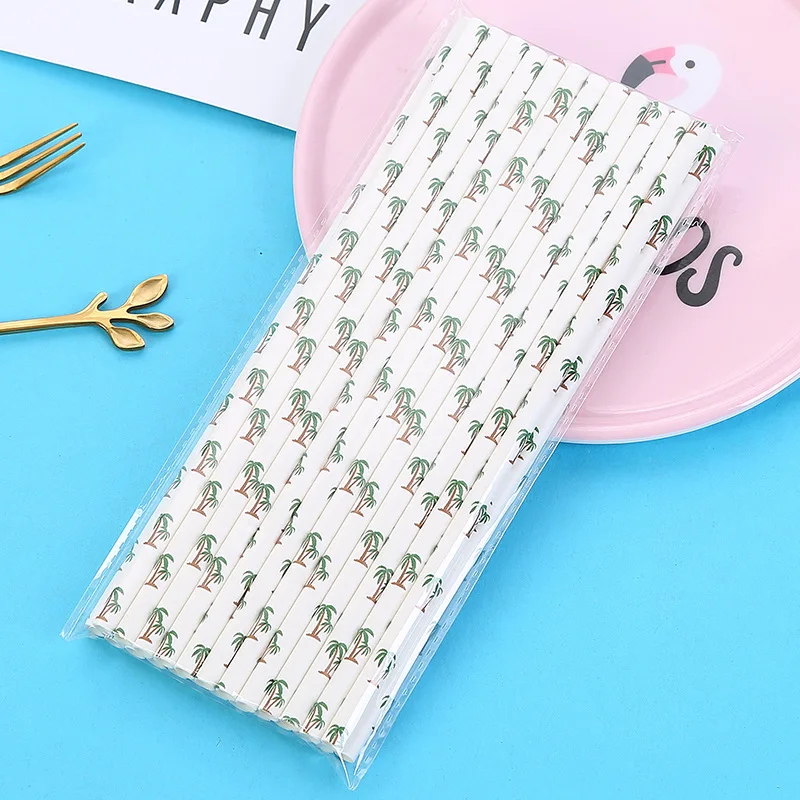 25 шт./пакет Бумага питьевые соломки Хэллоуин Рождество Baby Shower подарок украшения дома вечерние товары для праздника Коко кактус