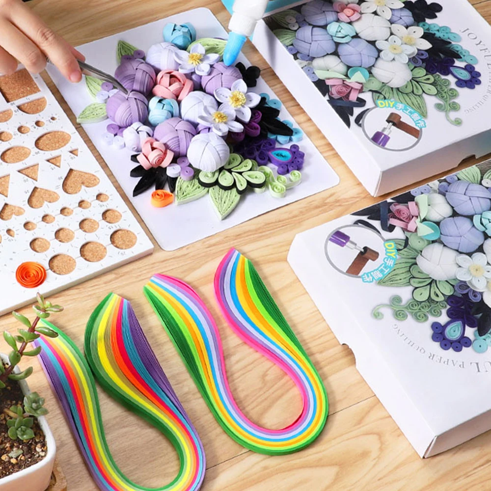 260 шт Дети DIY оригами для ручной работы бумага Скрапбукинг Ремесло 13 шт Квиллинг бумажные инструменты набор, чтобы сделать Цветочные украшения для дома в виде животных