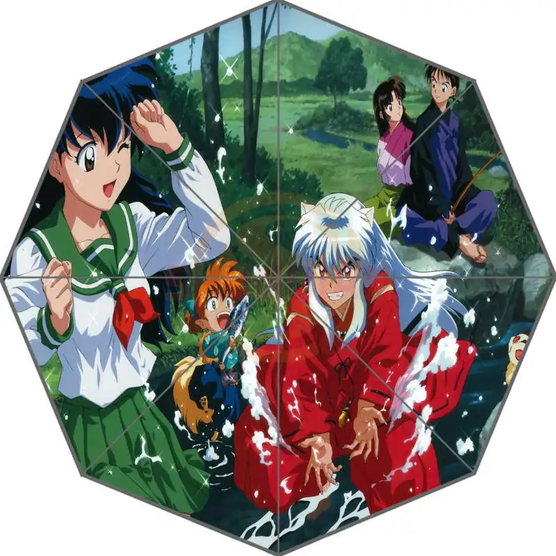 Новое поступление Inuyasha Аниме Прохладный Зонты удивлен подарок для друга на день рождения - Цвет: Лиловый