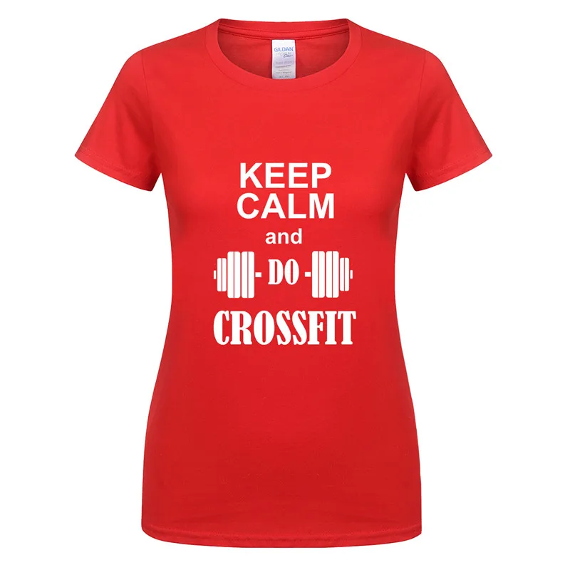 Omnitee новый с надписью Keep Calm and Gymer футболка для женщин Топы девочек Хлопковая