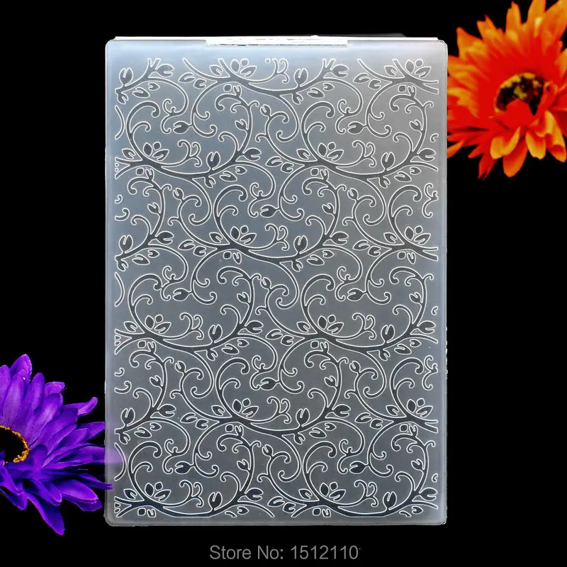 Листья Пластиковые тиснение папка для скрапбукинга DIY альбом карты инструмент