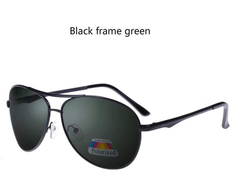 Black frame green Новинка, мужские солнцезащитные очки, поляризационные, uv400, высокое качество, Ретро стиль, Ретро стиль, мужские солнцезащитные очки, поляризационные, защита для вождения, солнцезащитные очки для мужчин - Цвет линз: Black frame green