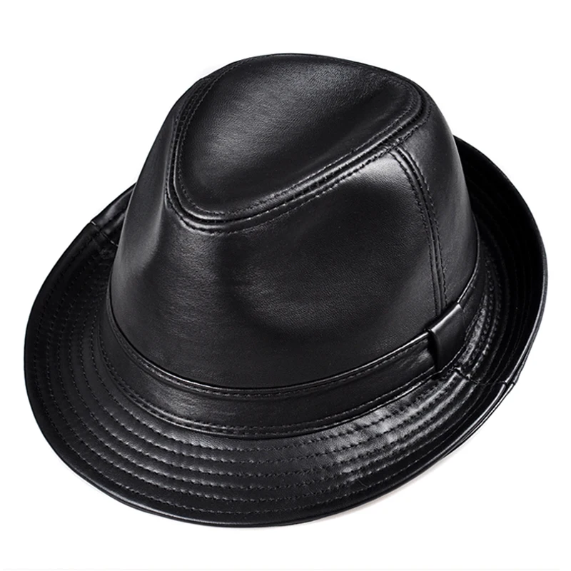 Шляпа Stetson Fedoras в британском стиле для мужчин и женщин шляпа из натуральной кожи с