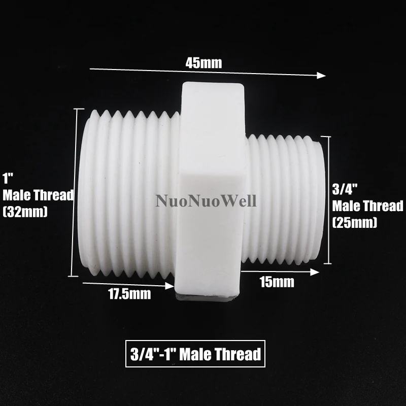 3I4-1 Inch Male 5pcs/lot 1/2" 3/4" 1" Male/Female Thread Reducer Joint Bushing Joint Garden Irrigation Fittings Water Pipe Connector Repair Tool - Цвет: 3I4-1 Inch Male