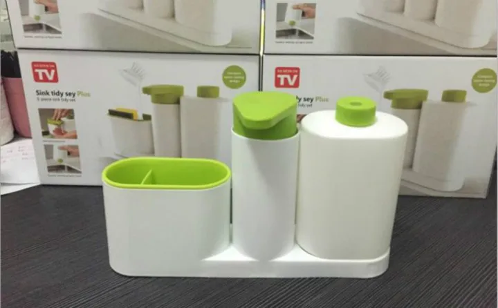 Кухня хранения инструмент стиральная чаша губка сбора полки