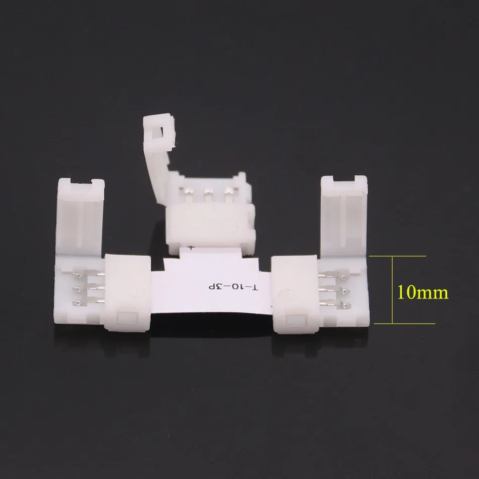 BEILAI 10 шт 3pin мм Светодиодная лента контроллер бесплатная сварка для SMD 5050 2811 2812B IC
