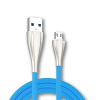 micro usb cable 2a zinc alloy nylon fast charge data line usb male to micro usb male android adapter charger cable usb cord