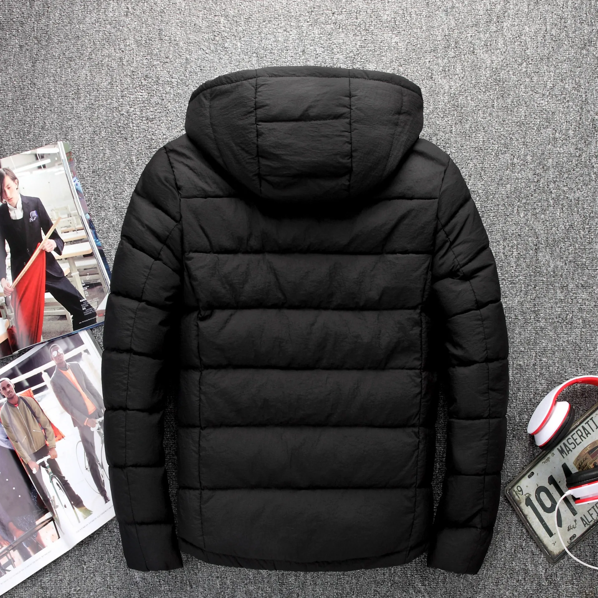 2017 зимняя куртка-пуховик Для мужчин новый белый пуховик с капюшоном Высокое