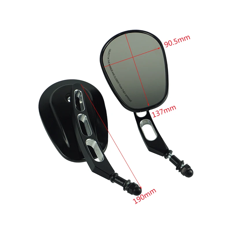 Мотоциклетное боковое зеркало заднего вида 8 мм для Harley Road King Touring XL883 Sportster 1200 Fatboy