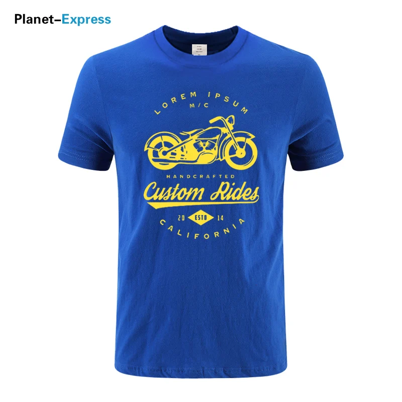 

Motorcycle Print T Shirt Cool-Feeling Tops 2021 Summer Fashion Style Cotton Short Sleeve Tshirt Motor-cycle Enthusia Streetwear