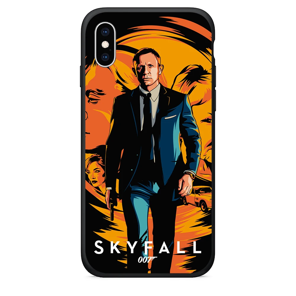 TPU чехол для телефона iPhone 6s силиконовый 007 Spectre James Bond Skyfal 6 7 Plus 5 5S se xr xs max |