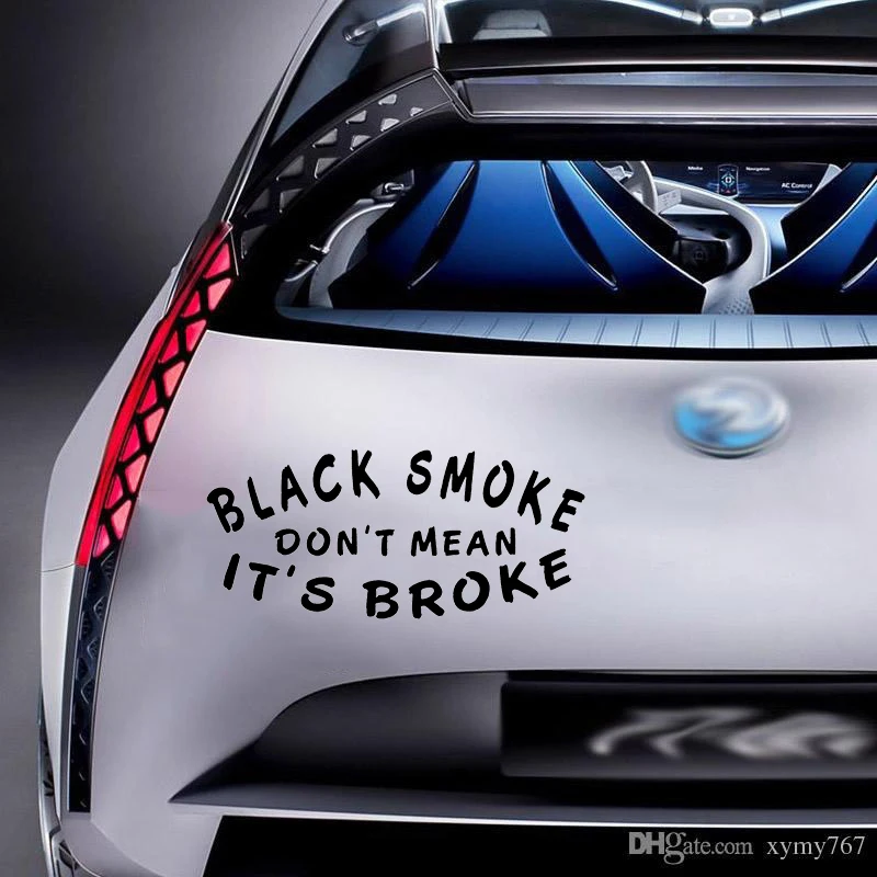 Виниловая наклейка Smoke't Mean broken Diesel Truck стикер для стайлинга автомобиля веселая