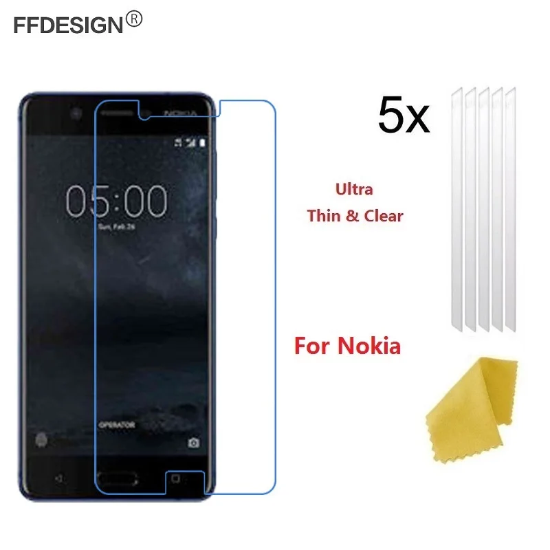 5х Защитная пленка для ЖК экрана Nokia 8 7 Plus 6 5 3 2 Noika 2018 (не стекло) экрана|Защитные